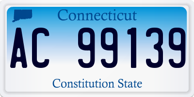 CT license plate AC99139