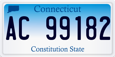 CT license plate AC99182