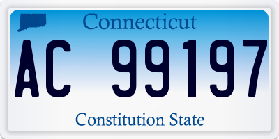 CT license plate AC99197