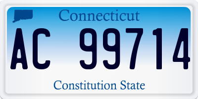 CT license plate AC99714