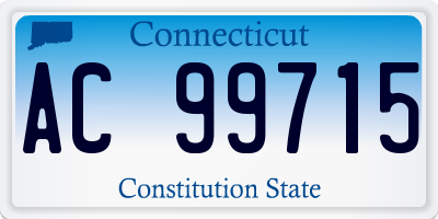CT license plate AC99715