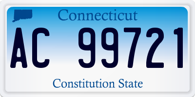 CT license plate AC99721