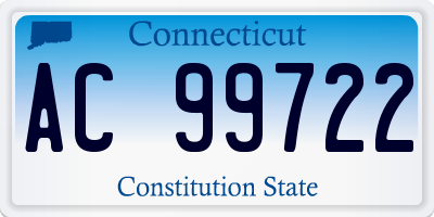 CT license plate AC99722