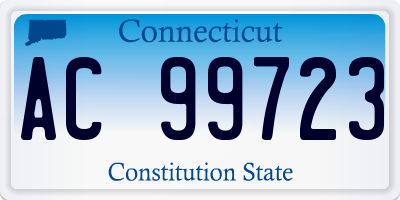 CT license plate AC99723