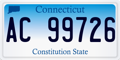 CT license plate AC99726