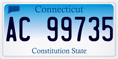 CT license plate AC99735