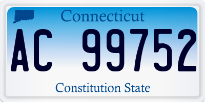 CT license plate AC99752