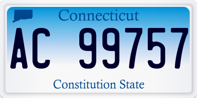 CT license plate AC99757