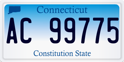 CT license plate AC99775