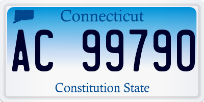 CT license plate AC99790