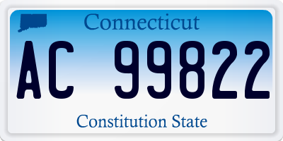 CT license plate AC99822