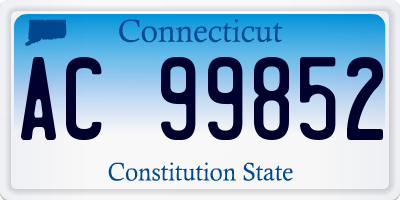 CT license plate AC99852