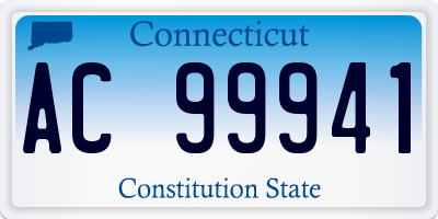 CT license plate AC99941