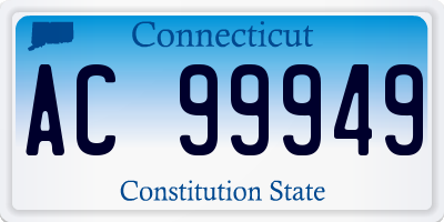 CT license plate AC99949