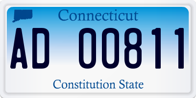 CT license plate AD00811
