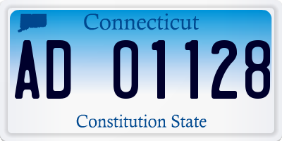 CT license plate AD01128