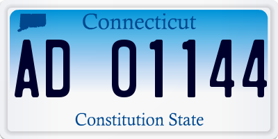 CT license plate AD01144