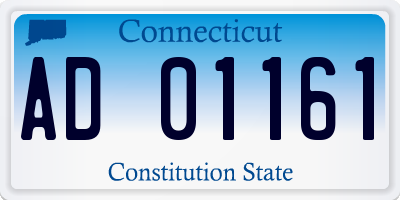 CT license plate AD01161