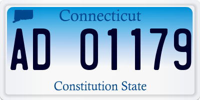 CT license plate AD01179