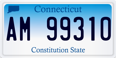 CT license plate AM99310