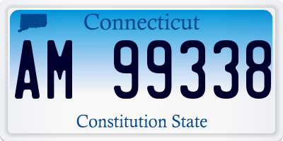 CT license plate AM99338