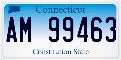 CT license plate AM99463