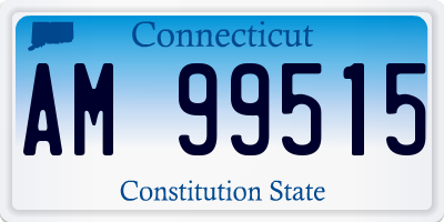 CT license plate AM99515