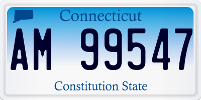 CT license plate AM99547