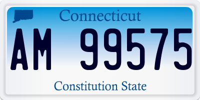 CT license plate AM99575