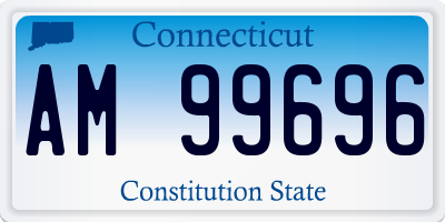 CT license plate AM99696