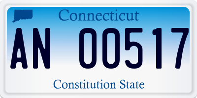 CT license plate AN00517