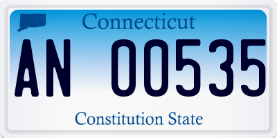 CT license plate AN00535