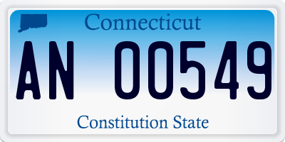 CT license plate AN00549