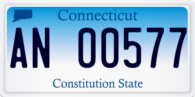 CT license plate AN00577
