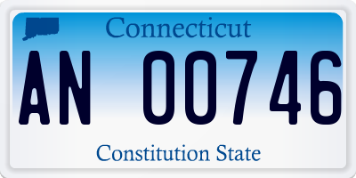 CT license plate AN00746
