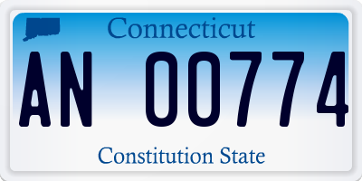 CT license plate AN00774