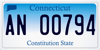 CT license plate AN00794