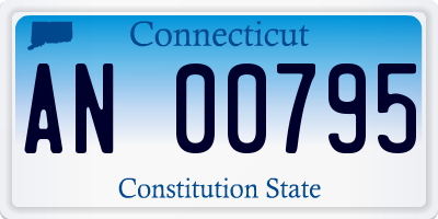 CT license plate AN00795
