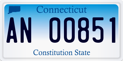 CT license plate AN00851