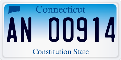 CT license plate AN00914