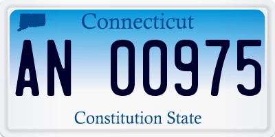 CT license plate AN00975