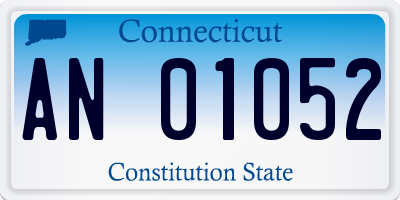 CT license plate AN01052