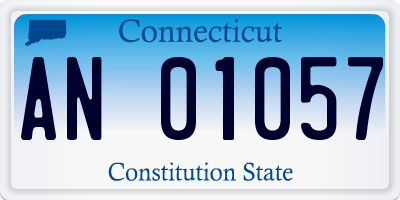 CT license plate AN01057