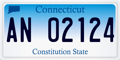 CT license plate AN02124