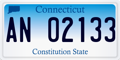 CT license plate AN02133