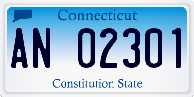 CT license plate AN02301