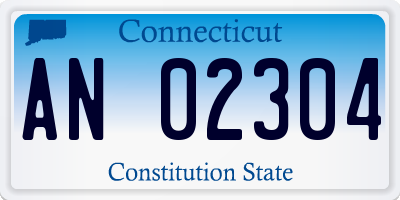 CT license plate AN02304