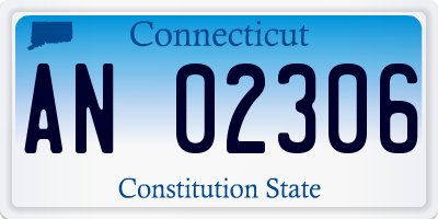 CT license plate AN02306