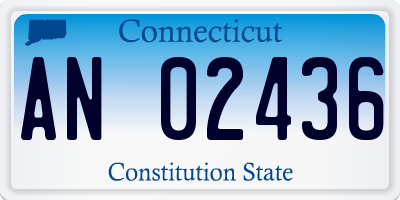 CT license plate AN02436