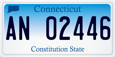 CT license plate AN02446